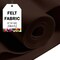 FabricLA Craft Felt Fabric - 36" X 36" Inch Wide & 1.6mm Thick Felt Fabric - Use This Soft Felt for Crafts - Felt Material Pack - Brown